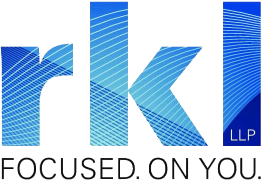 logo for rkl llp - focused on you